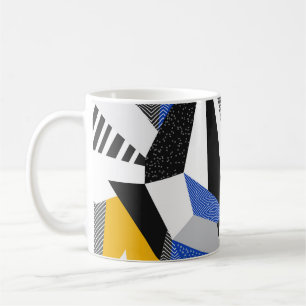 Memphis Style: Creative Geometric Collage. Coffee Mug