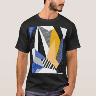 Memphis Style: Creative Geometric Collage. T-Shirt