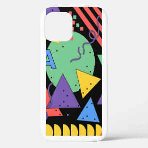 Memphis Style Phone Case Dopamine Decor Bold Geome