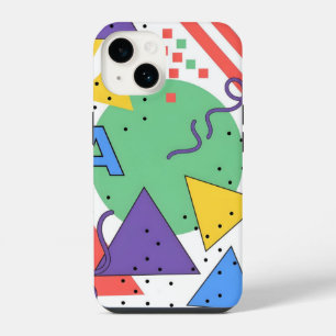 Memphis Style Phone Case Dopamine Decor Bold Geome