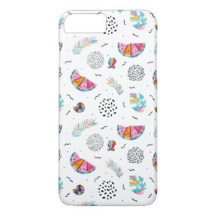 Memphis Style Tropical Summer Pattern iPhone 8 Plus/7 Plus Case