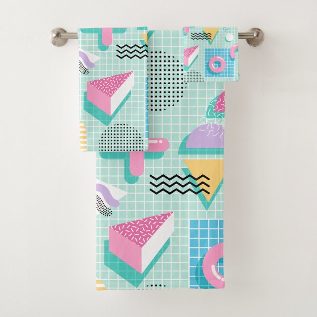 Memphis Sweet Candies Bath Towel Set (Insitu)