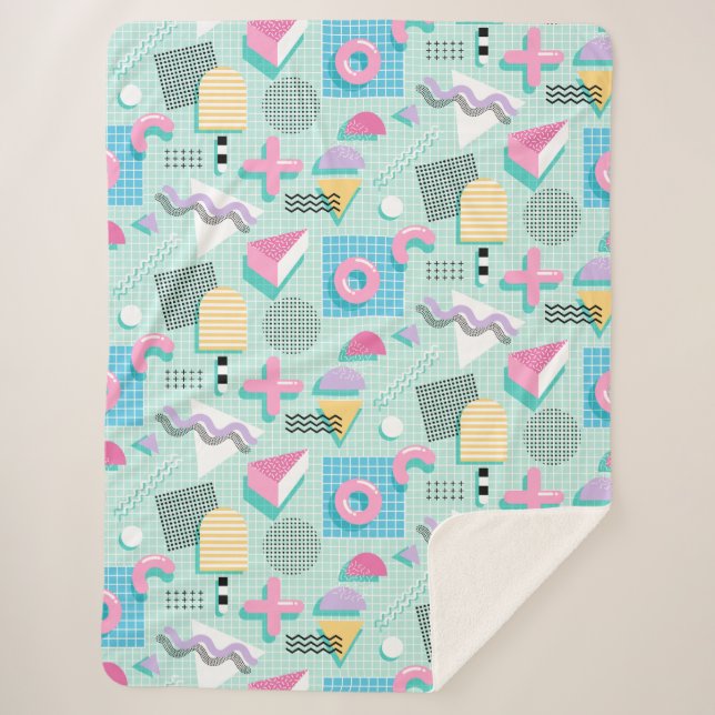 Memphis Sweet Candies Sherpa Blanket (Front)