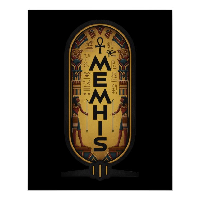 Memphis, Tennessee - Ancient Egyptian Tribute Poster (Front)