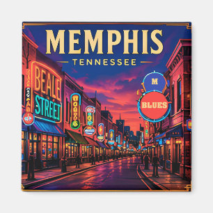🎸 Memphis Tennessee Beale Street Views Magnet