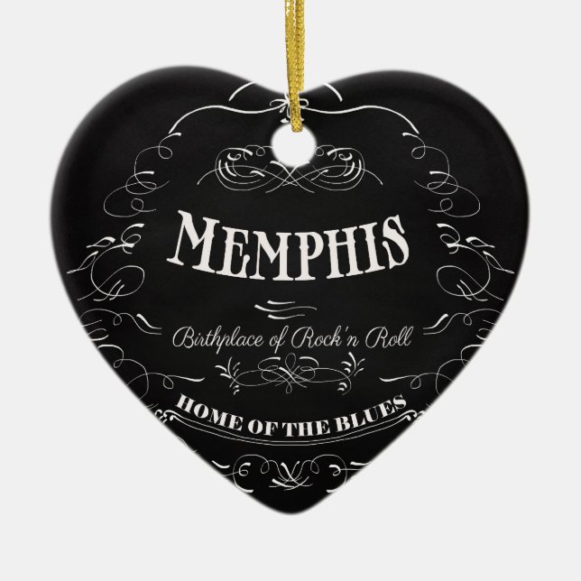 Memphis, Tennessee - City with Soul Ceramic Tree Decoration (Front)