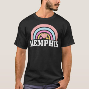 Memphis Tennessee Cute Rainbow Vintage Girls T-Shirt
