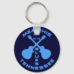 Memphis, Tennessee Home of the Blues Key Ring