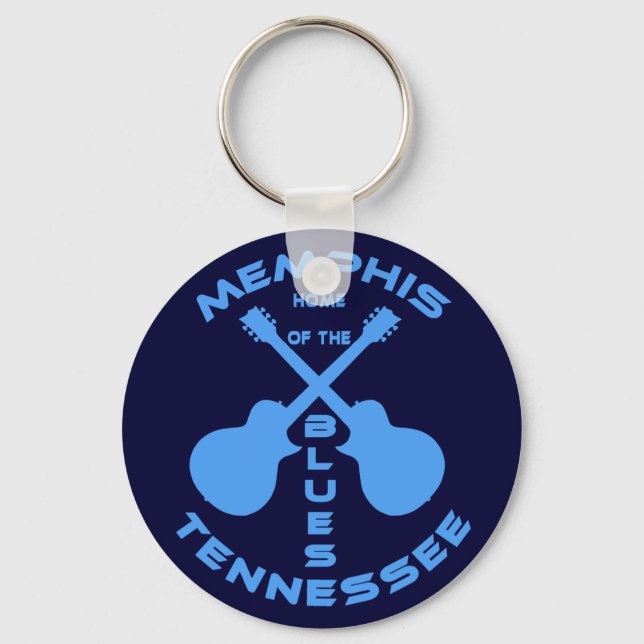 Memphis, Tennessee Home of the Blues Key Ring (Front)