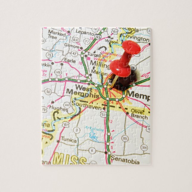 Memphis, Tennessee Jigsaw Puzzle (Vertical)