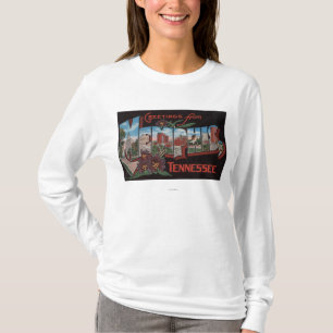 Memphis, Tennessee - Large Letter Scenes T-Shirt