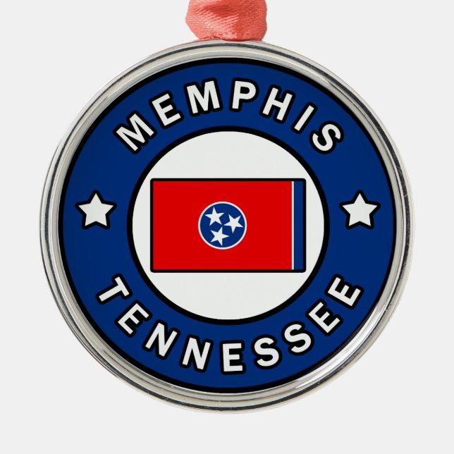Memphis Tennessee Metal Tree Decoration (Front)
