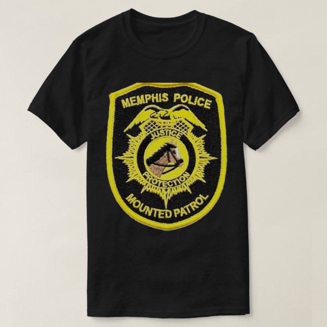 Memphis Tennessee Police Mounted Patrol T-Shirt (Design Front)
