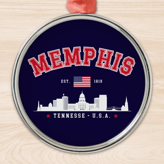 "Memphis Tennessee – Skyline City Metal Tree Decoration (Creator Uploaded)