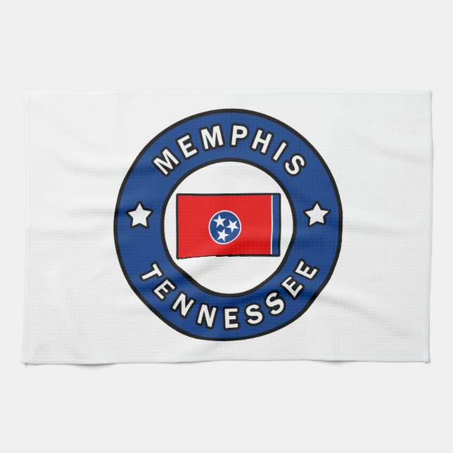 Memphis Tennessee Tea Towel (Horizontal)