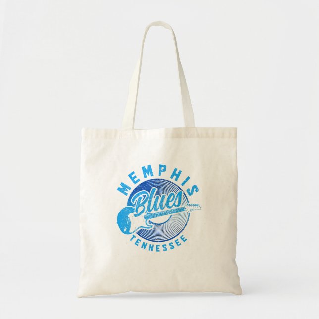 Memphis Tennessee Tn Pride Guitar Blues Music  Tote Bag (Front)