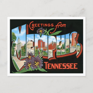 Memphis, Tennessee Vintage Big Letters Postcard