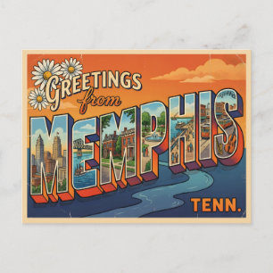 Memphis Tennessee Vintage Travel Postcard