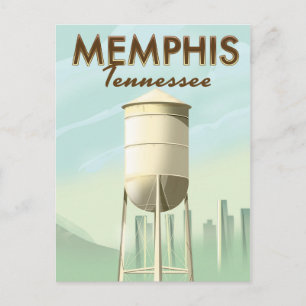 Memphis Tennessee vintage travel poster Postcard