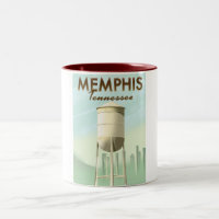 Memphis Tennessee vintage travel poster