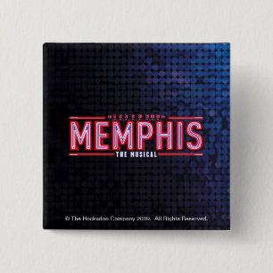 MEMPHIS - The Musical Logo 15 Cm Square Badge