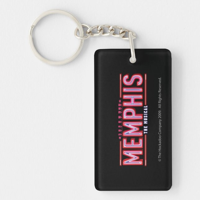 MEMPHIS - The Musical Logo Key Ring (Front)