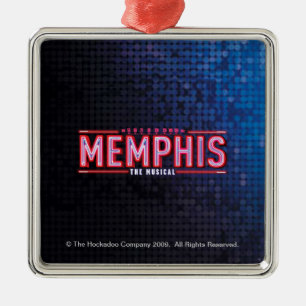 MEMPHIS - The Musical Logo Metal Tree Decoration