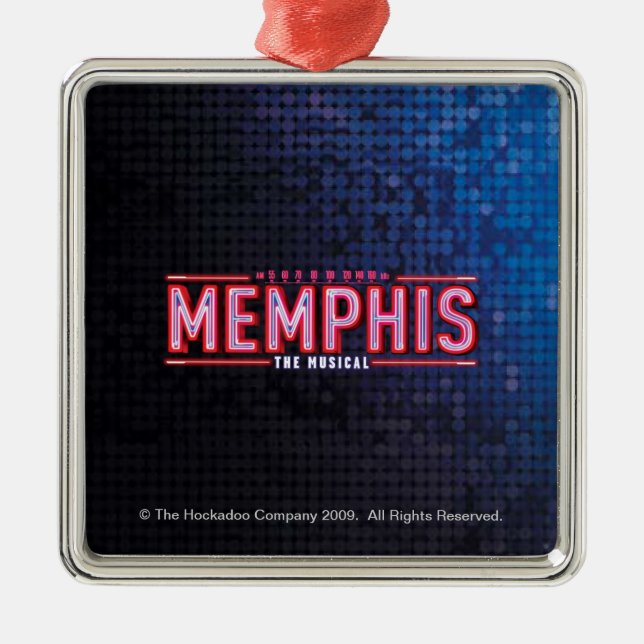 MEMPHIS - The Musical Logo Metal Tree Decoration (Front)
