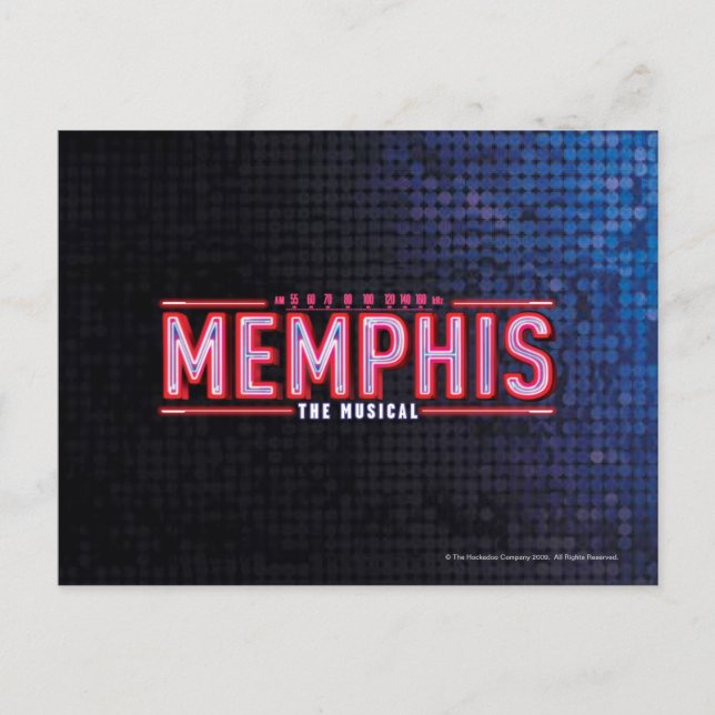 MEMPHIS - The Musical Logo Postcard (Front)