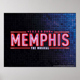 MEMPHIS - The Musical Logo Poster