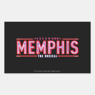 MEMPHIS - The Musical Logo Rectangular Sticker