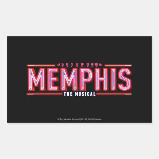 MEMPHIS - The Musical Logo Rectangular Sticker