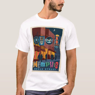 Memphis, TN   Beale Street Neon T-Shirt