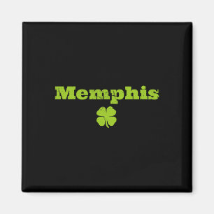 Memphis Tn Irish Pride Shamrock Image St Patricks Magnet