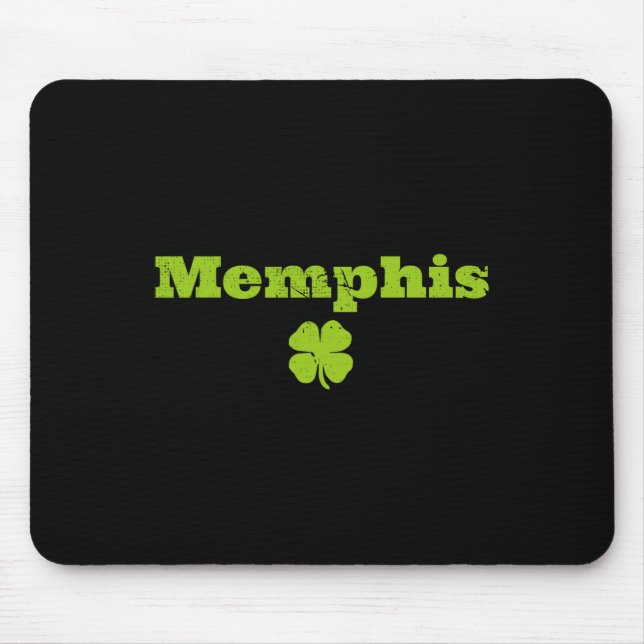 Memphis Tn Irish Pride Shamrock Image St Patricks  Mouse Mat (Front)