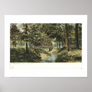 Memphis TN, Overton Park 1905 Vintage Inspired Poster