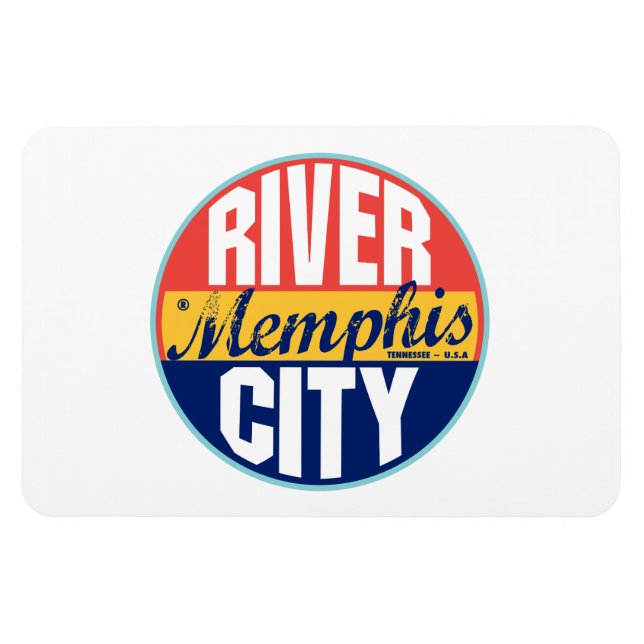 Memphis Vintage Label Magnet (Horizontal)