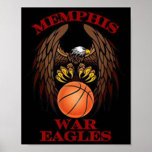 Memphis War Eagles Basketball Ii Poster