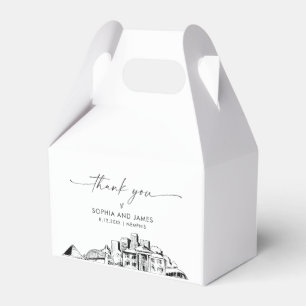 Memphis Wedding Personalised Favour Box