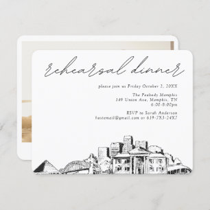 Memphis Wedding Rehearsal Invite Enclosure Card