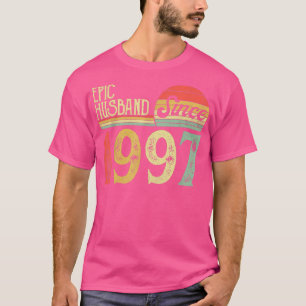 Men 25th Wedding Anniversary s, Epic Husband Since T-Shirt