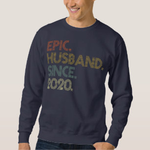 Men 2nd Wedding Anniversary s Epic Husband Since Sweatshirt