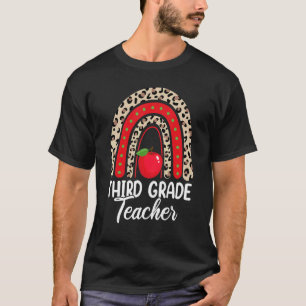 Men 3rd Grade Teacher  Women Back To School Rainbo T-Shirt