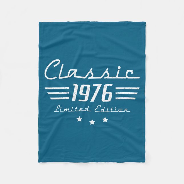 Men 50 Old Vintage Classic Car Fleece Blanket (Front)