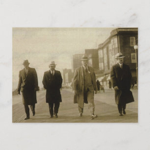 Men About Town Postcard