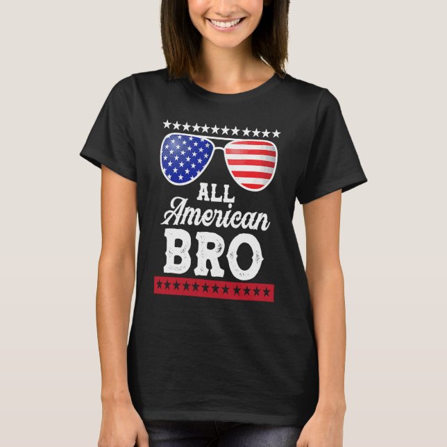 Men All American Bro 4th of July Family Matching S T-Shirt (Front)