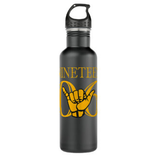 Men Alpha 1906 Phi Gold Alpha Hand Sign  710 Ml Water Bottle