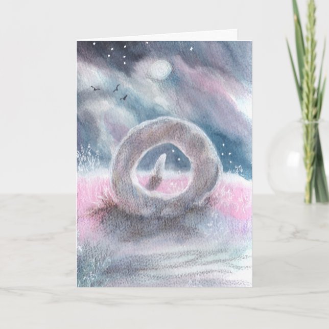 Men-An-Tol ancient stones Card (Front)