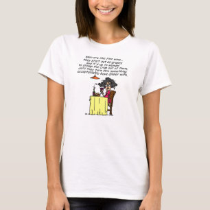 Men and FIne Wine Humour T-Shirt