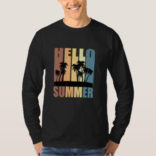 Men And Women Hello Summer Beach Vacation Vest Tee